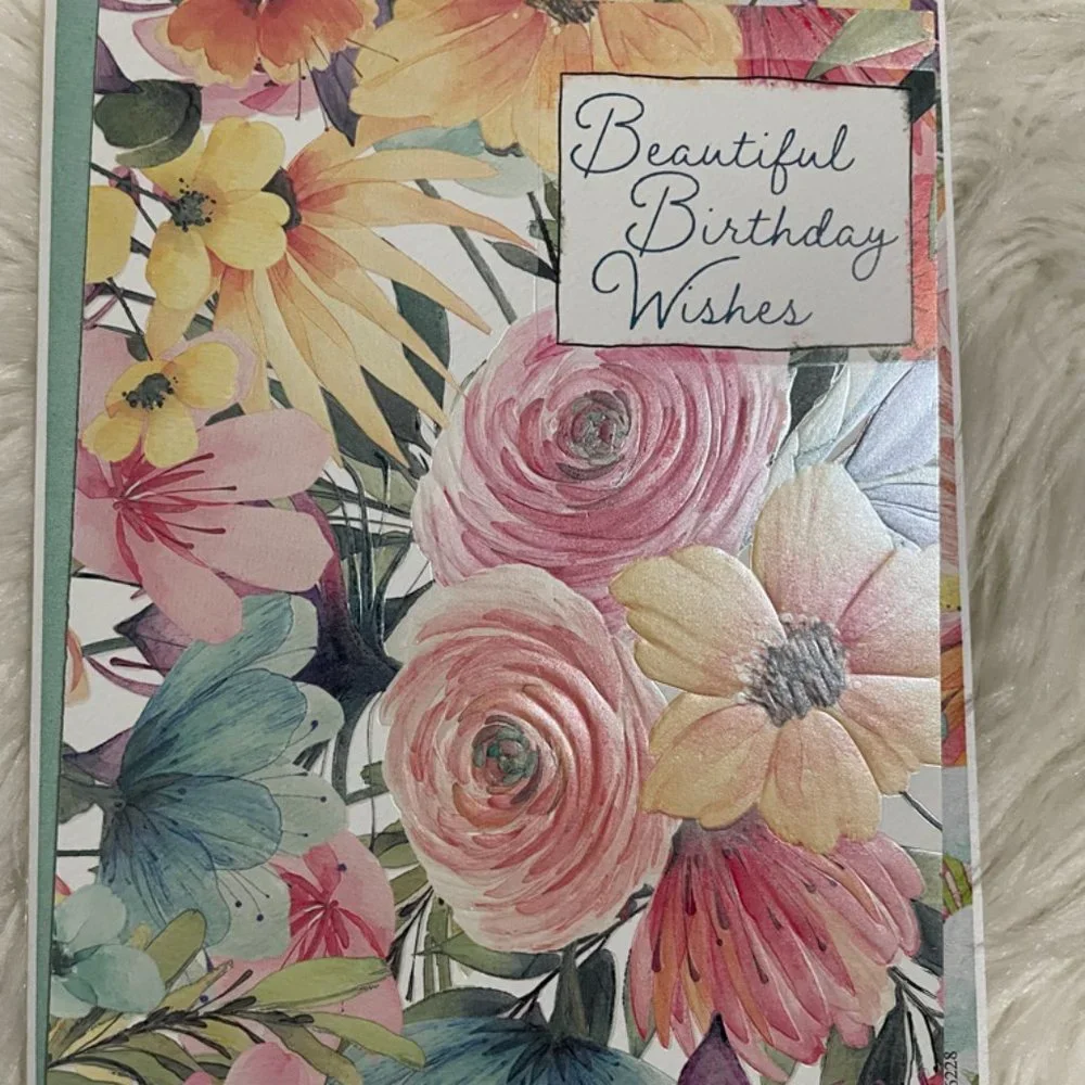 4 Birthday Card bundle with matching print envelopes